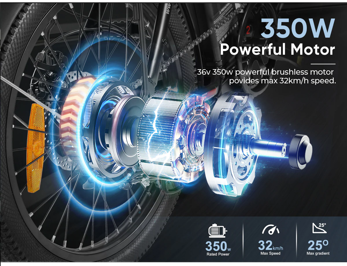 Foldable SAMEBIKE CY20 350W