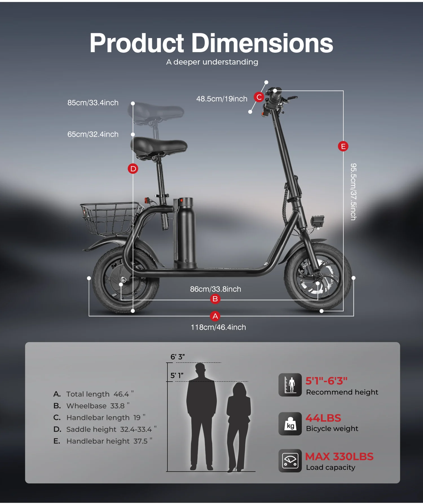 Foldbable SAMEBIKE SM-C01 350W
