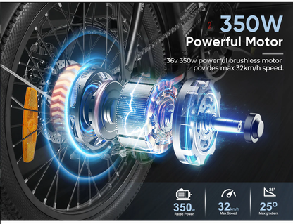 Foldable SAMEBIKE CY20 350W